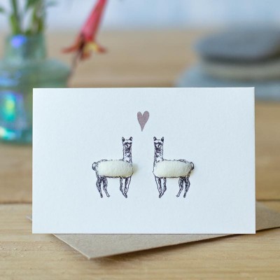 Mini Alpacas 2 white card Mini Alpacas 2 white card