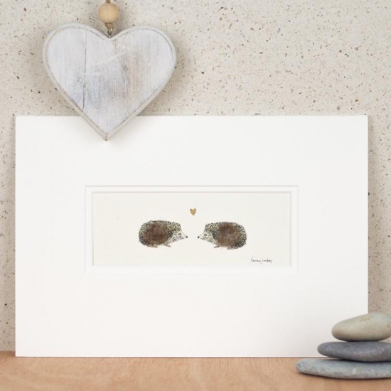 Hedgehogs in Love print