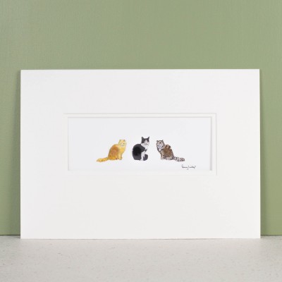 3 Cats print