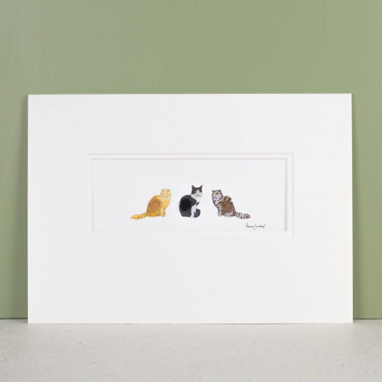 3 Cats print