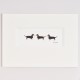 3 Dachshunds print