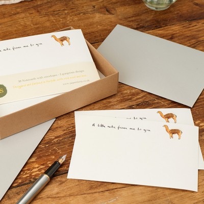 Notecards Alpacas