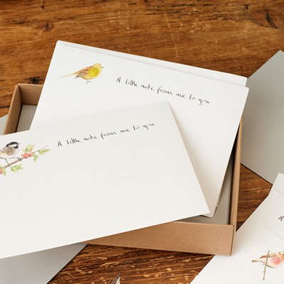 Notecards Birds Garden - 5 designs 