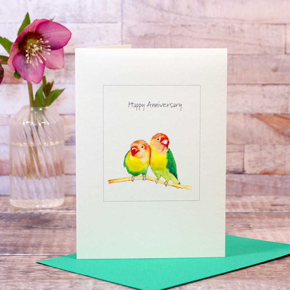 Happy Anniversary Love Birds card - Papersheep (Trade Only)