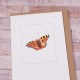 Tortoiseshell butterfly card