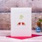 Christmas Robins under the mistletoe card  Christmas Robins under the mistletoe card