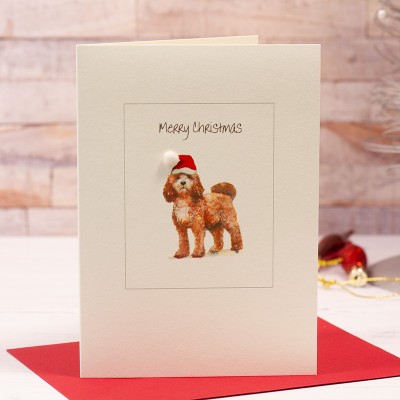 Cockapoo Christmas card