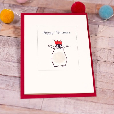 Baby Penguin Christmas card