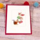 Squirrel with presents Christmas card