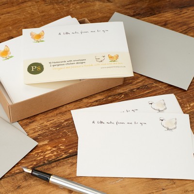 Notecards Chickens - 2 designs