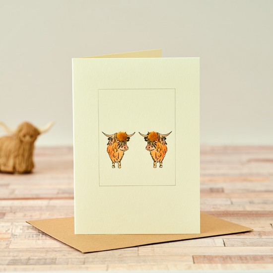 Cows 2 Highland card Cows 2 Highland card