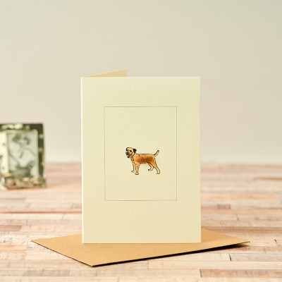 Border terrier card
