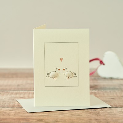 Ducks in love card