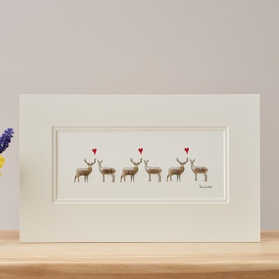 Deer in Love print