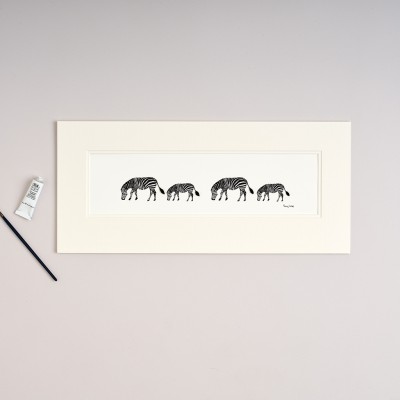 Long row of  Zebras Long row of  Zebras