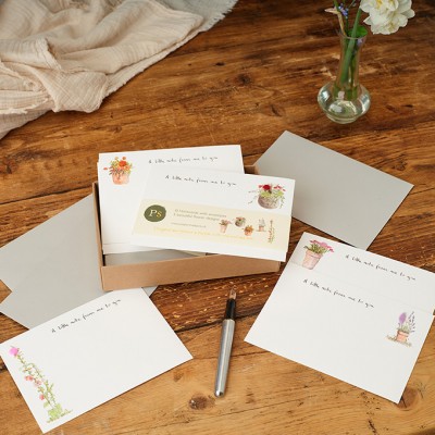 Notecards Flowers - 5 designs