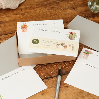 Notecards Flowers - 5 designs
