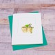 Frog on a tree stump card Frog on a tree stump card