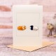 Guinea Pigs card, ginger, black and white