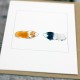 Guinea Pigs card, ginger, black and white