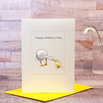 Goose and Gosling Mother's Day card