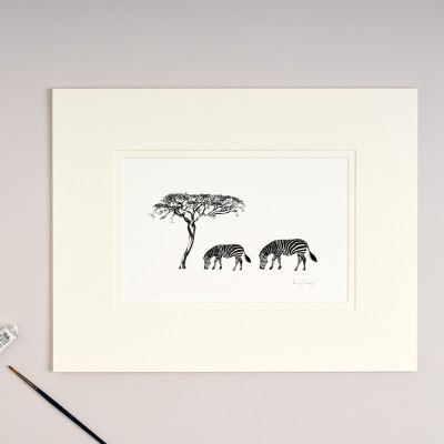 Limited Edition Of Zebras print Limited Edition Of Zebras print