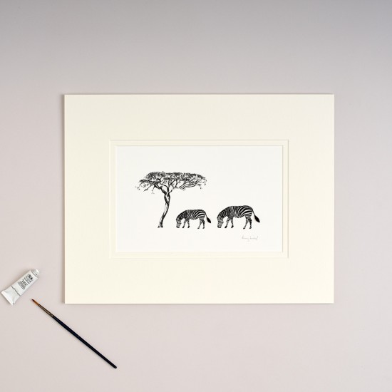 Limited Edition Of Zebras print