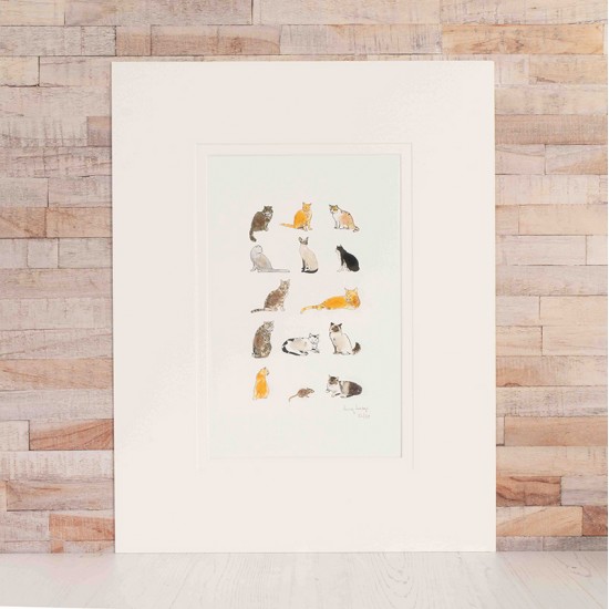 Limited Edition Print Of Cats print