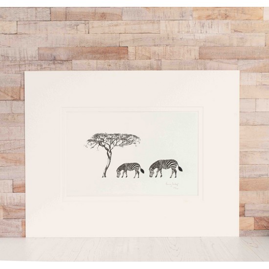 Limited Edition Of Zebras print