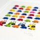 Limited Edition Print of Bright Sheep and Bright Tractors print