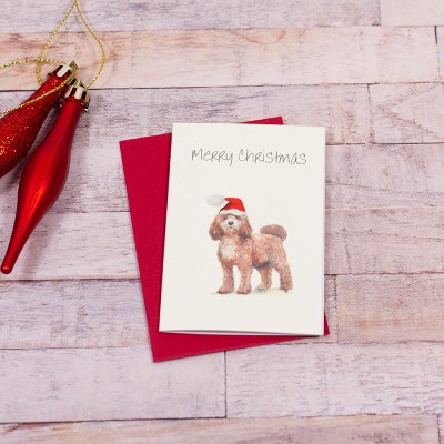 Mini Cockapoo Christmas card Mini Cockapoo Christmas card