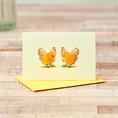 Mini Chicken Buff Orpington card Mini Chicken Buff Orpington card