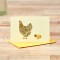 Mini Chicken Wyandotte & chick card Mini Chicken Wyandotte & chick card