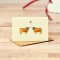 Mini Cow Highland in love card