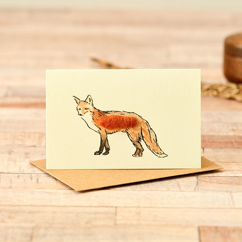 Mini Fox card - Papersheep (Trade Only)