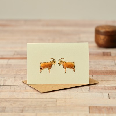 Mini Goat Golden Guernsey card