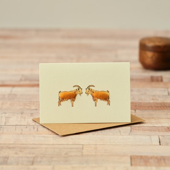 Mini Goat Golden Guernsey card