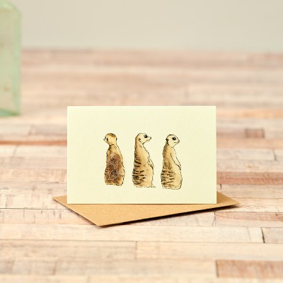 Mini Meerkats card