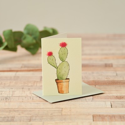 Mini Cactus bunny ears card
