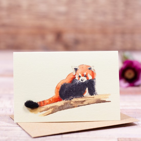 Mini Red Panda card