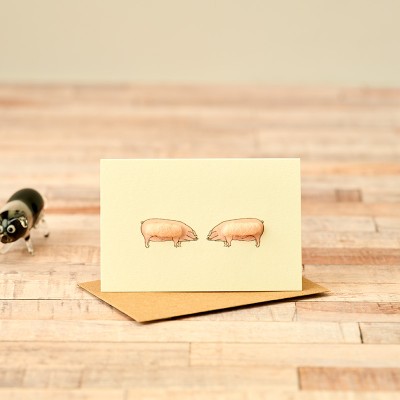 Mini Pig British Lops card