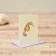 Mini Seahorse card