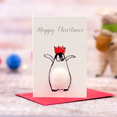 Mini Penguin Christmas card