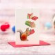 Mini Squirrel and presents Christmas card