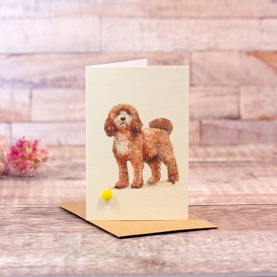 Mini Cockapoo card Mini Cockapoo card