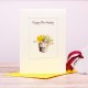 Pot of Yellow flowers card