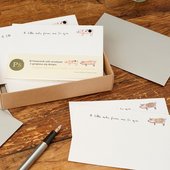 Notecards Pigs - 2 designs