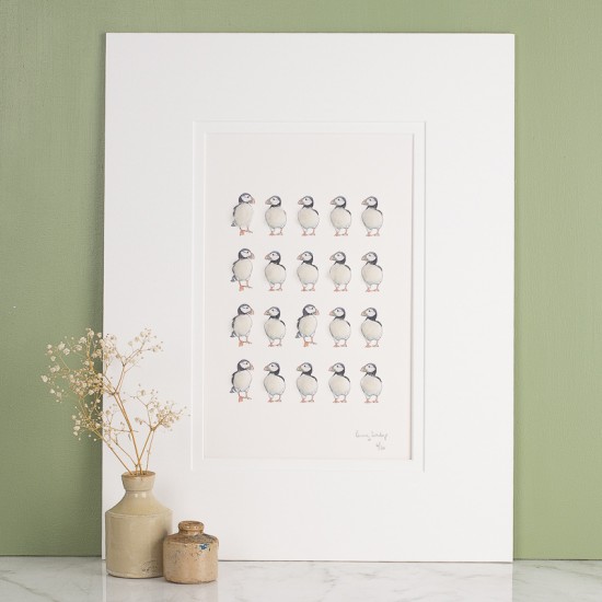 Limited Edition Of 20 Puffins print