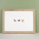 Assorted chickens print