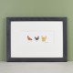 Assorted chickens print